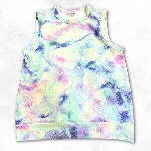 ✨ NWOT P.J. Salvage Pastel Tie-Dye Sleeveless Pullover — XS
